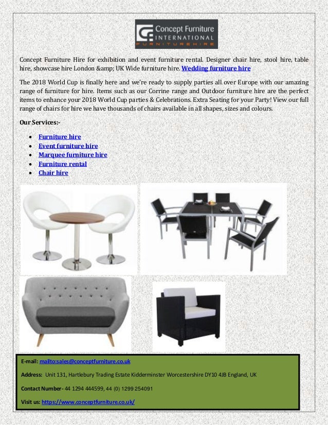 wedding furniture hire