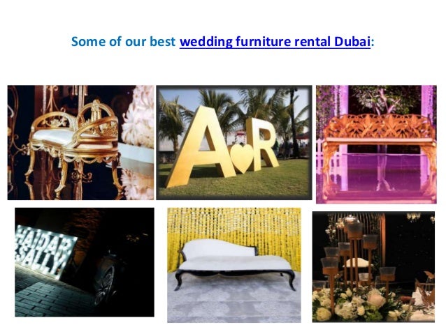 Wedding Furniture Rental Dubai