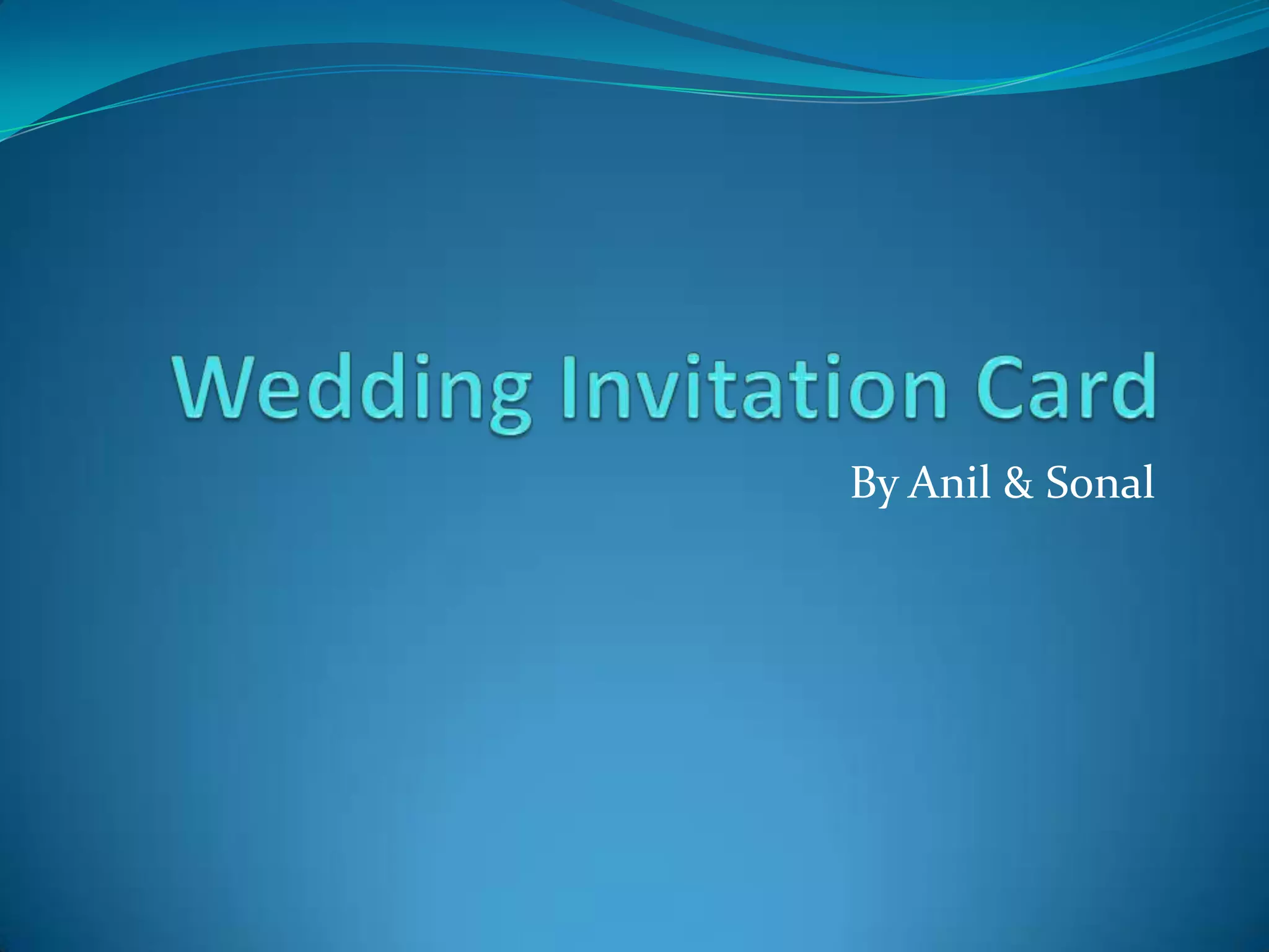 Wedding invitation card | PPTX