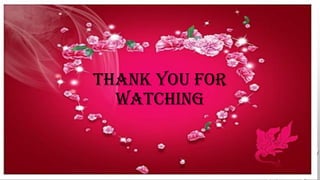 THANK YOU FOR
WATCHING
 