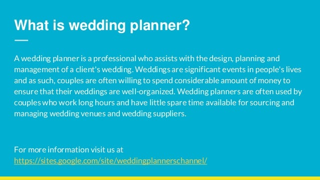 Wedding Planners