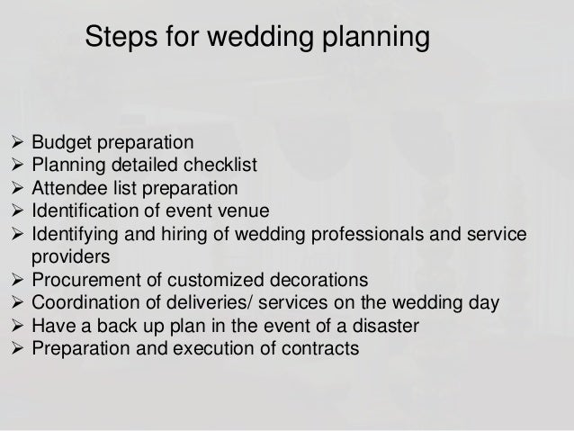 wedding planning