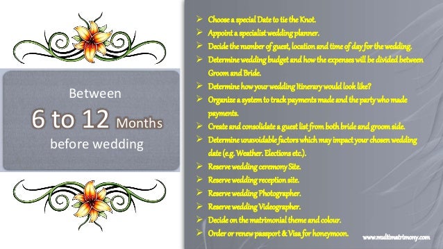 Wedding Planning Checklist