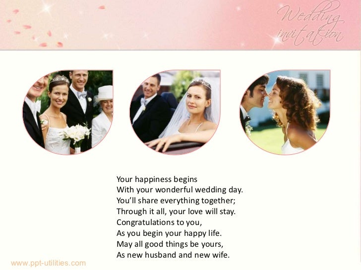 free wedding ppt template