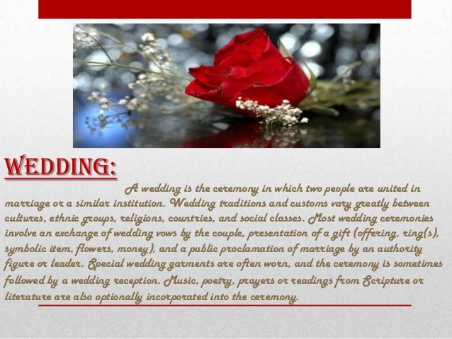 project management case study the wedding