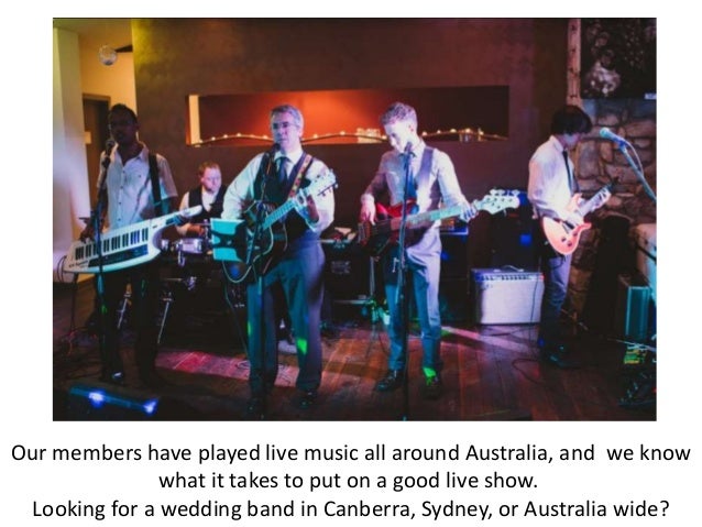 Wedding Reception Bands Australia