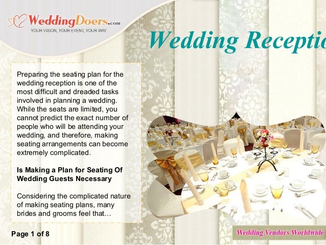 Wedding Reception Seating Plan