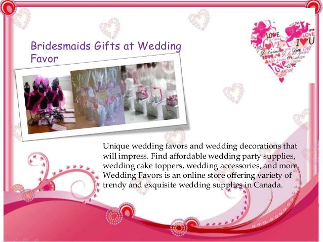 wedding supplies canada