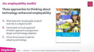 Making best use of technology for employability: the Jisc employability ...