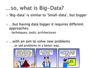 ESWC SS 2013 - Wednesday Tutorial Marko Grobelnik: Introduction to Big Data Analytics