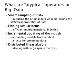 ESWC SS 2013 - Wednesday Tutorial Marko Grobelnik: Introduction to Big Data Analytics