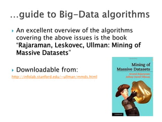 ESWC SS 2013 - Wednesday Tutorial Marko Grobelnik: Introduction to Big Data Analytics