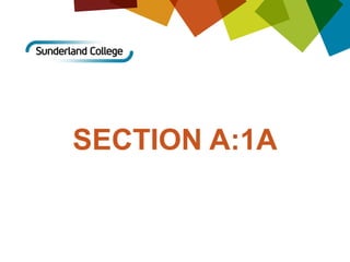 SECTION A:1A
 