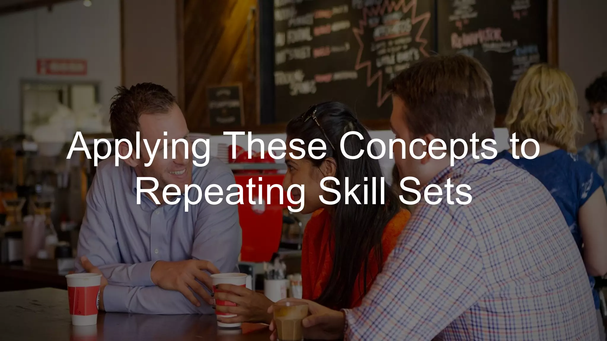 Applying These Concepts to
Repeating Skill Sets
 