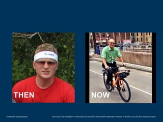 Confidential and proprietary. 
Blue Cross® and Blue Shield® of Minnesota and Blue Plus® are nonprofit independent licensees of the Blue Cross and Blue Shield Association. 
THEN NOW  
