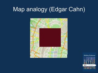 Blogpost “Co-production, co-design and co-creation:
what is the difference?” by Sean McDougall (November 2012)
Co-design: a design is a plan or method for doing something. The
person who discovered that rubbing sticks over tinder can make fire
was a designer, and the process was the design. Equally, a person who
produces architectural drawings for an office block is a
designer, and the plans are the design.
Co-design, therefore, occurs when more than one person is involved in
drawing up a plan for doing something.
Co-production: production is what happens when the raw materials
needed to do something are brought together and combined to generate
something new.
Working out what to do is design work; doing it is production.
 