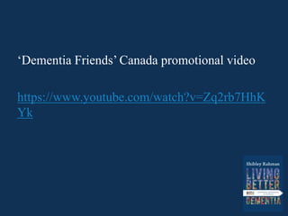 #sharetheorange promotional video from
Alzheimer’s Research UK
https://www.youtube.com/watch?v=x9MvEZskR
6o
 