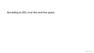 @samnewman
According to IDC, over the next ﬁve years:
 