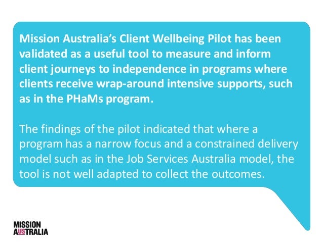 job australia 4 stream services client Impact wellbeing measurement and