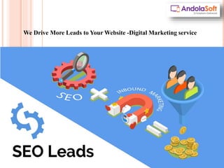 We Drive More Leads to Your Website -Digital Marketing service
 