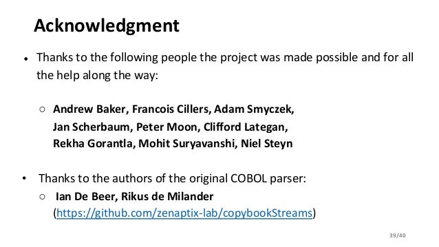 Cobrix A Cobol Data Source For Spark
