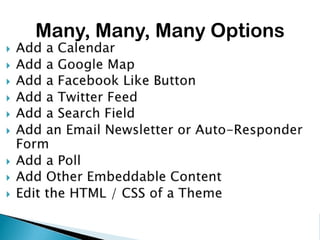 Many, Many, Many Options