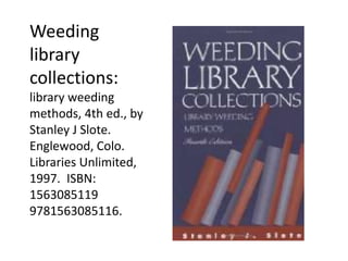 Advice for Specific Sections:  C&YA Non-FictionAnything is not better than nothing Be aware of online resources Better to not have books that have bad information Use CREW Guidelines by Dewey Class as in adult sections