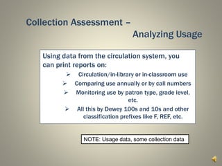 Collection Evaluation and Weeding | PPTX