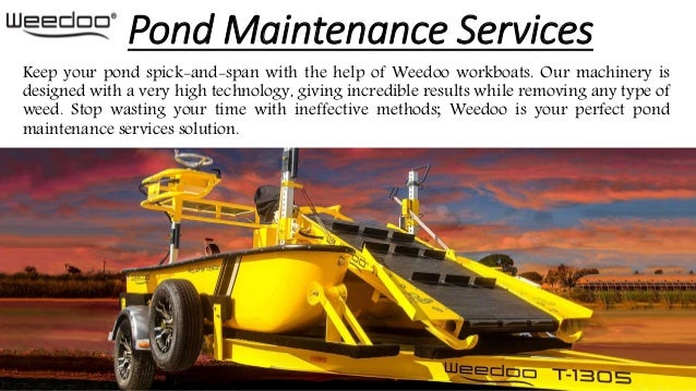 Pond Maintenance Services Weedoo Boats pond maintenance services weedoo boats