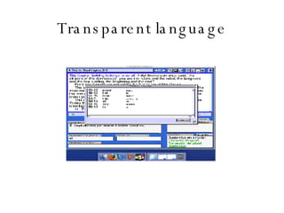 Transparent language 