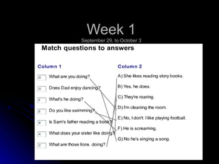 Week 1 | PPT