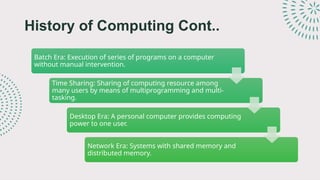 Applications of Parallel and Distributed Computing Cont.… | PPTX