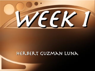 Week 1 Herbert Guzman Luna  