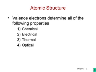Atomic structure and bonding for electrical engineering | PPT