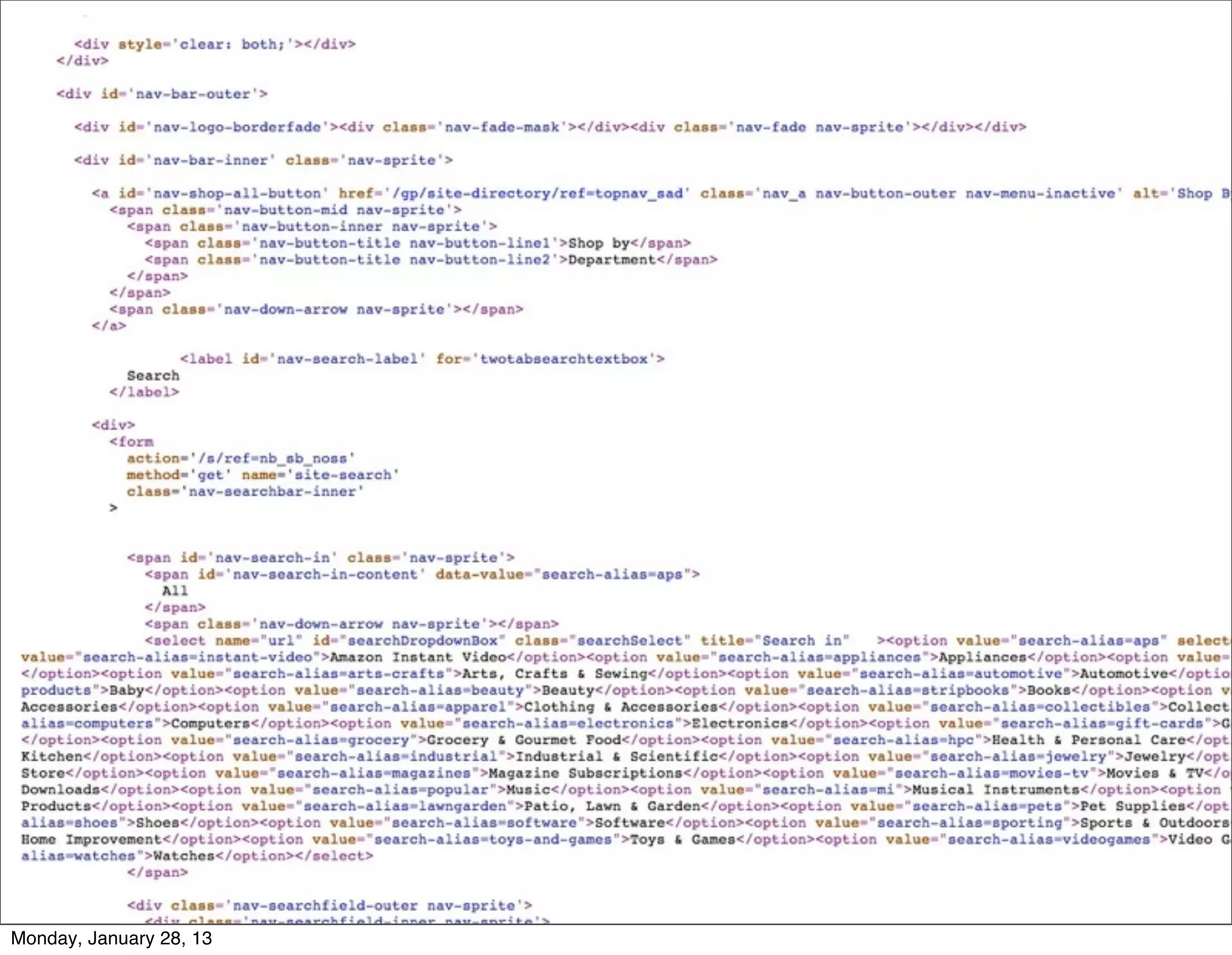 Three layers of web design
 