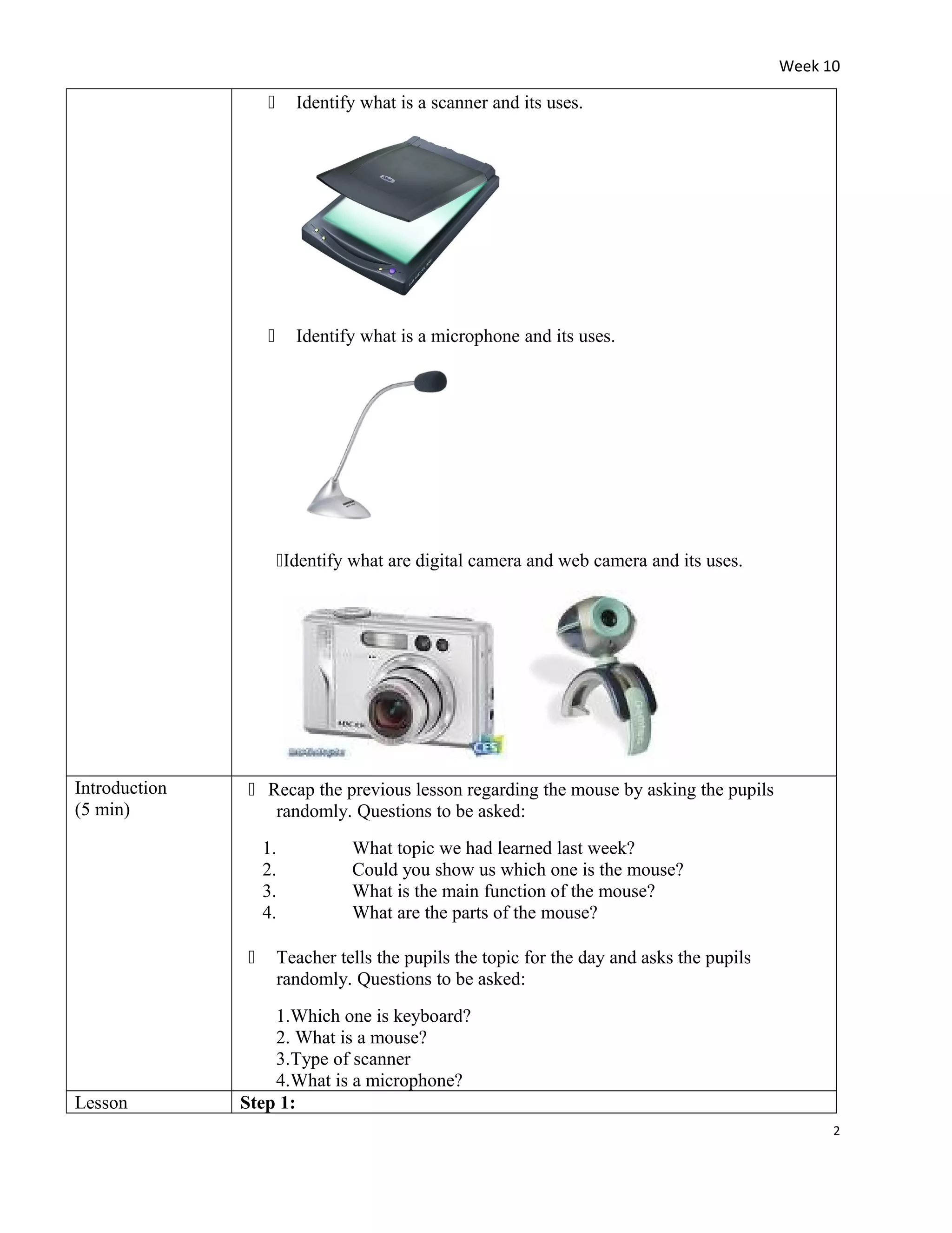 Week 10-input devices | PDF