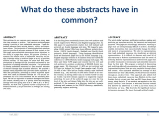 What do these abstracts have in
common?
Fall 2017 CS 891 - Web Archiving Seminar 11
 