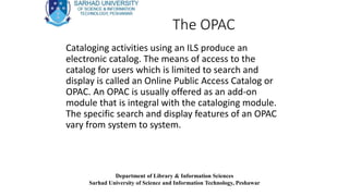Opac Example Library Automation system | PPTX