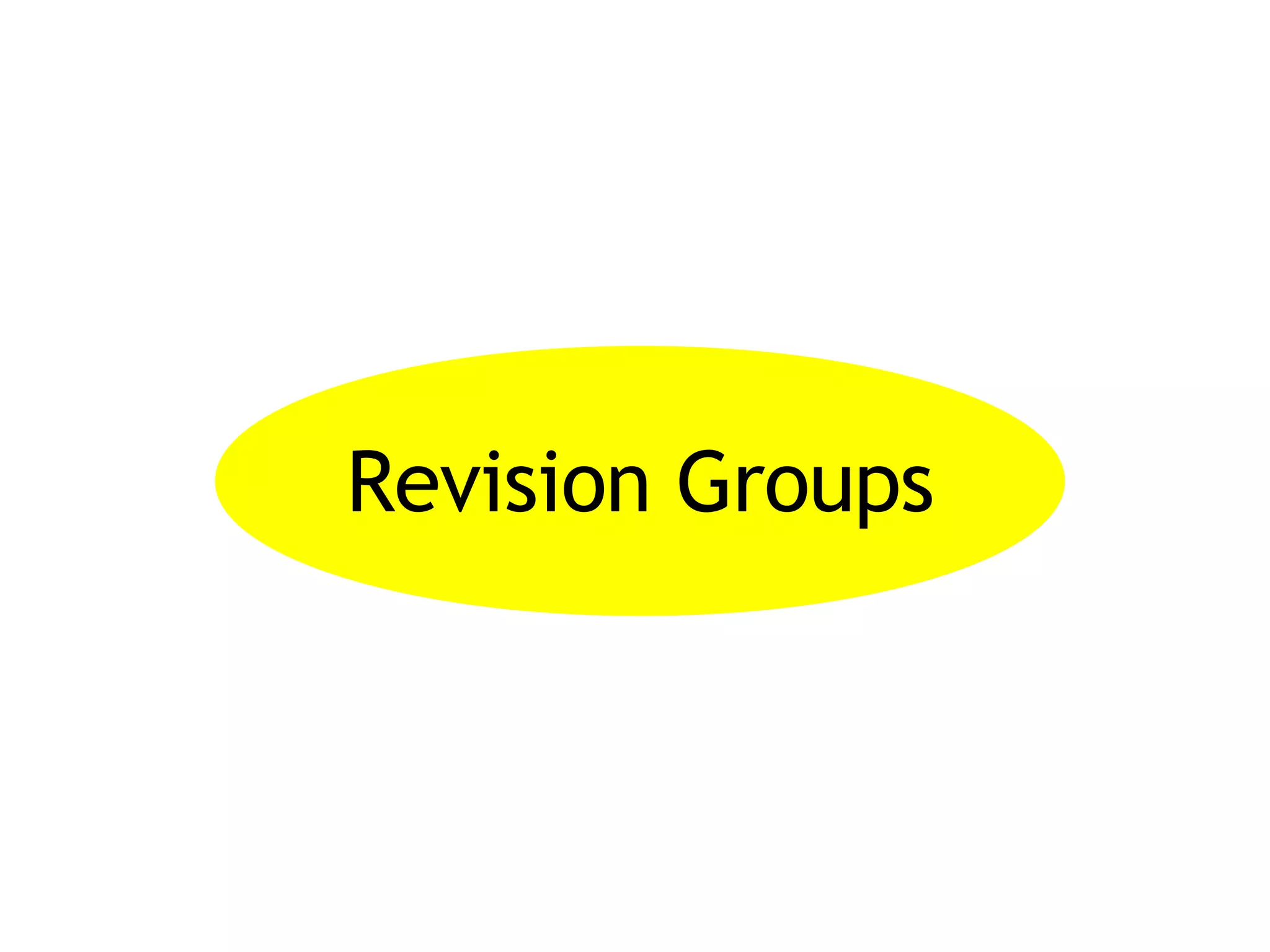 Revision Groups 