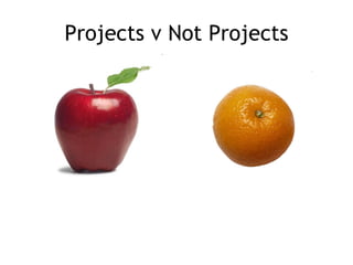 Projects v Not Projects 