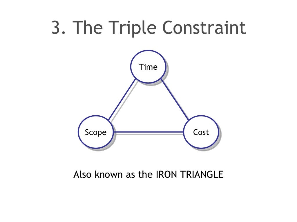 3. The Triple Constraint Also