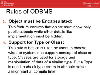Introduction to Object Oriented Database | PPTX