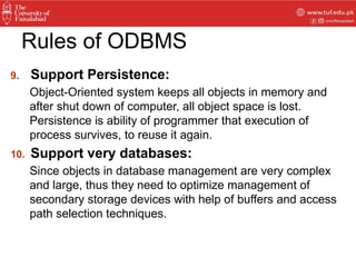 Introduction to Object Oriented Database | PPTX