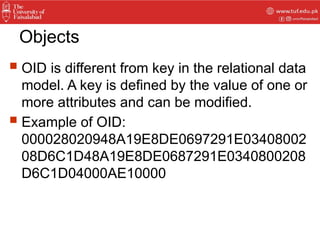 Components of Object-Oriented Data Model | PPTX