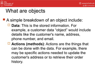 Components of Object-Oriented Data Model | PPTX