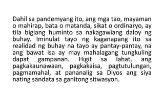 Mga Pahayag sa Pagbibigay ng mga Patunay | PPT