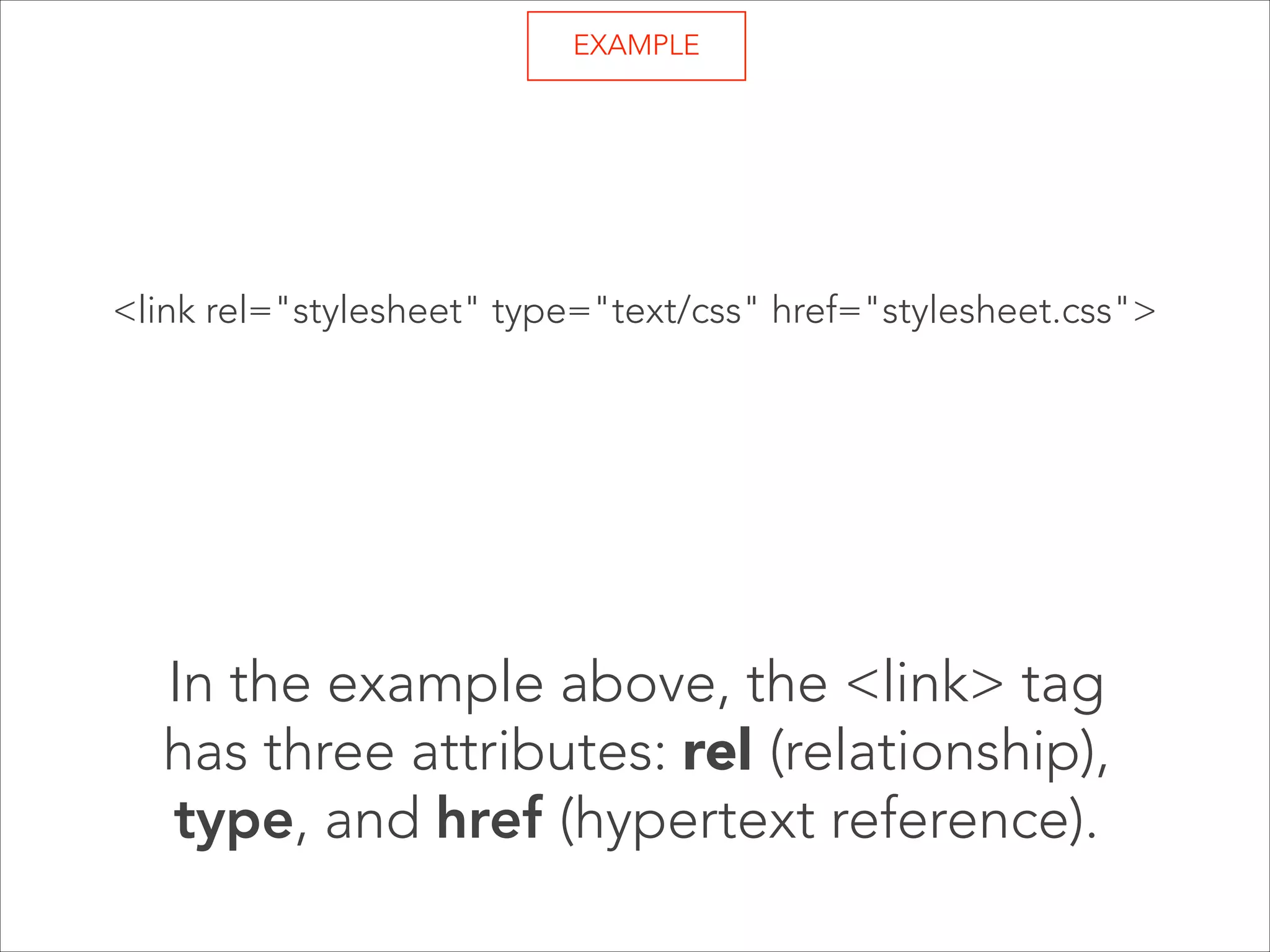 EXAMPLE 

<meta charset="utf-8"> 

The <meta> is a single tag — 
it does not require a closing tag.

 