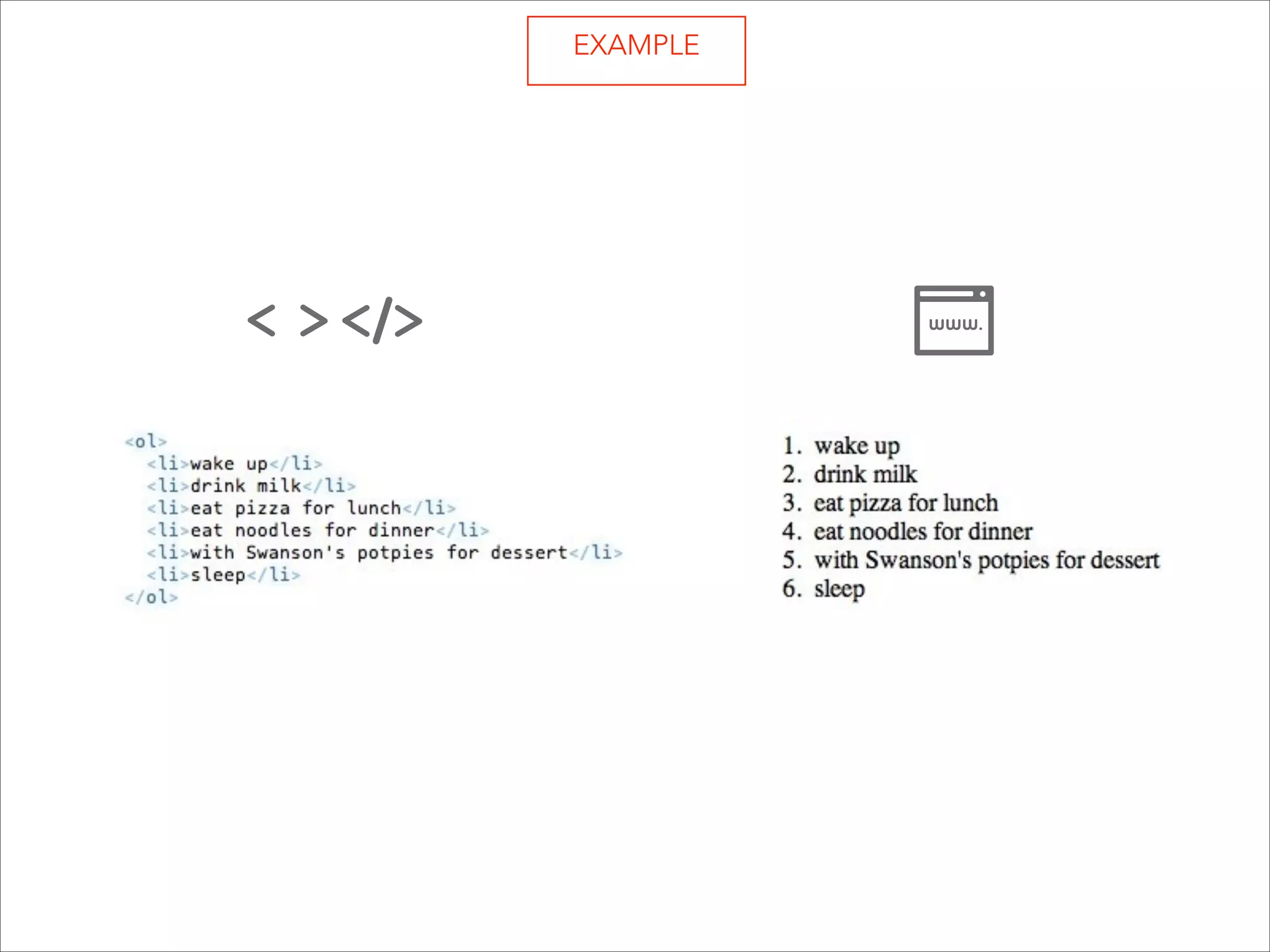 EXAMPLE 

 