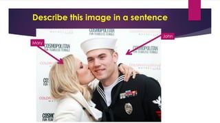 Describe this image in a sentence
3
Mary
John
 