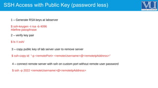 Enabling and configuring SSH Access on linux system | PDF
